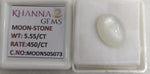 Load image into Gallery viewer, 5.55/CT Moon Stone with Govt. Lab Certificate