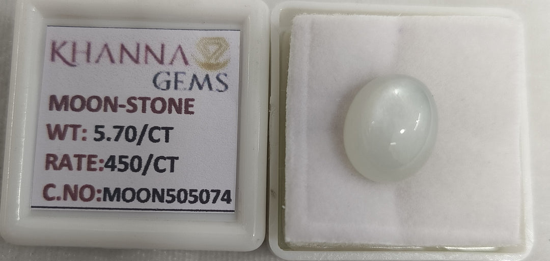 5.70/CT Moon Stone with Govt. Lab Certificate-505074