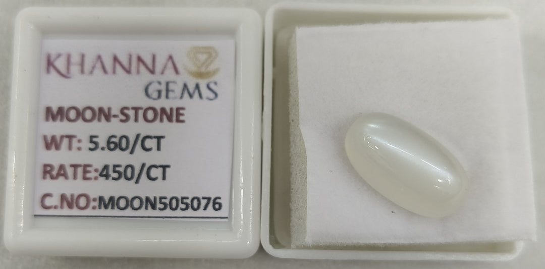 5.60/CT Moon Stone with Govt. Lab Certificate-505076