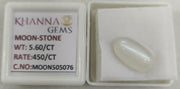 5.60/CT Moon Stone with Govt. Lab Certificate-505076