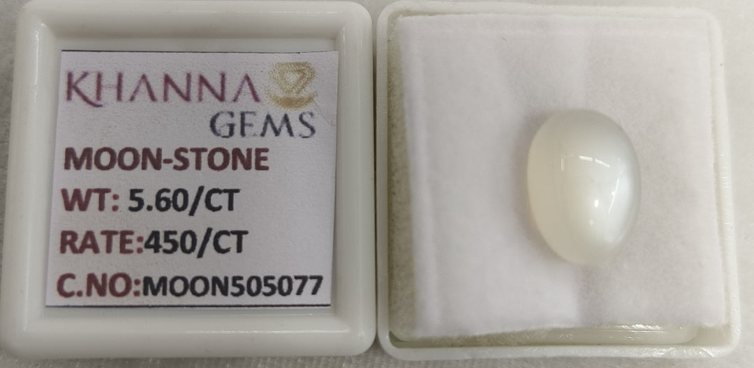 5.60/CT Moon Stone with Govt. Lab Certificate-505077
