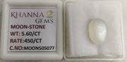 5.60/CT Moon Stone with Govt. Lab Certificate-505077