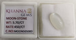 Load image into Gallery viewer, 5.70/CT Moon Stone with Govt. Lab Certificate-505083