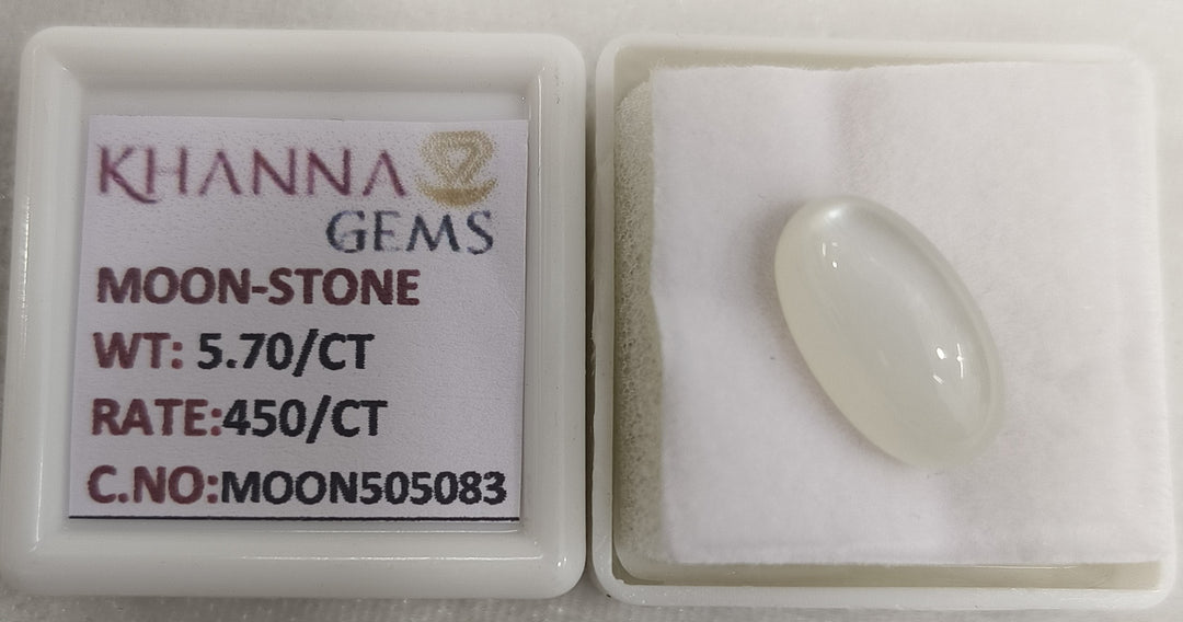5.70/CT Moon Stone with Govt. Lab Certificate-505083