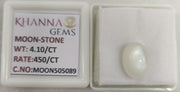 4.10/CT Moon Stone with Govt. Lab Certificate