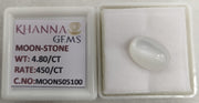 4.80/CT Moon Stone with Govt. Lab Certificate