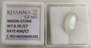 5.75/CT Moon Stone with Govt. Lab Certificate