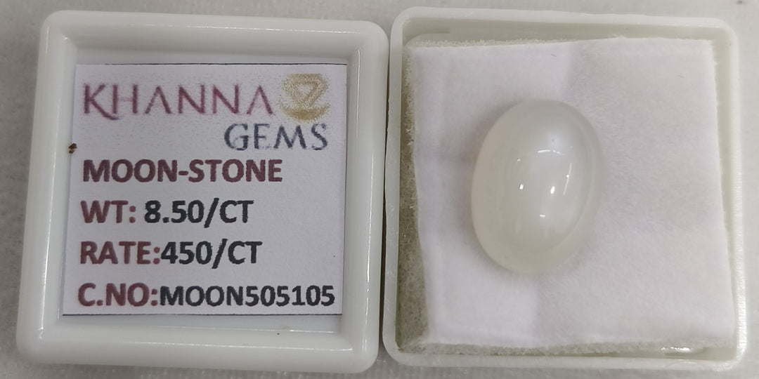 8.50/CT Moon Stone with Govt. Lab Certificate