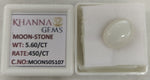 Load image into Gallery viewer, 5.60/CT Moon Stone with Govt. Lab Certificate-505107