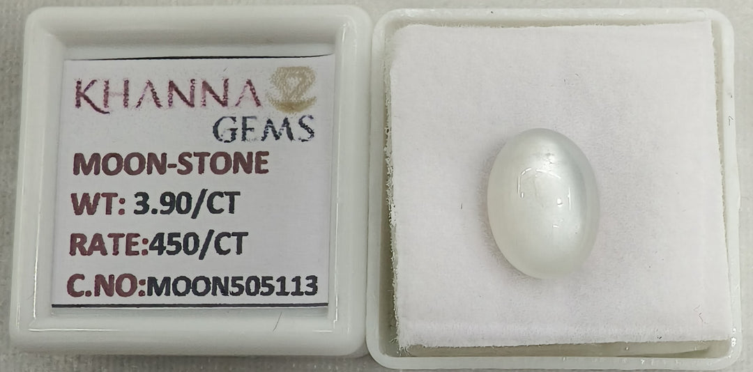3.90/CT Moon Stone with Govt. Lab Certificate