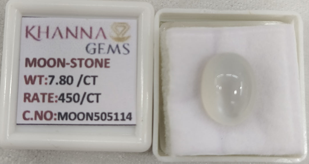 7.80/CT Moon Stone with Govt. Lab Certificate