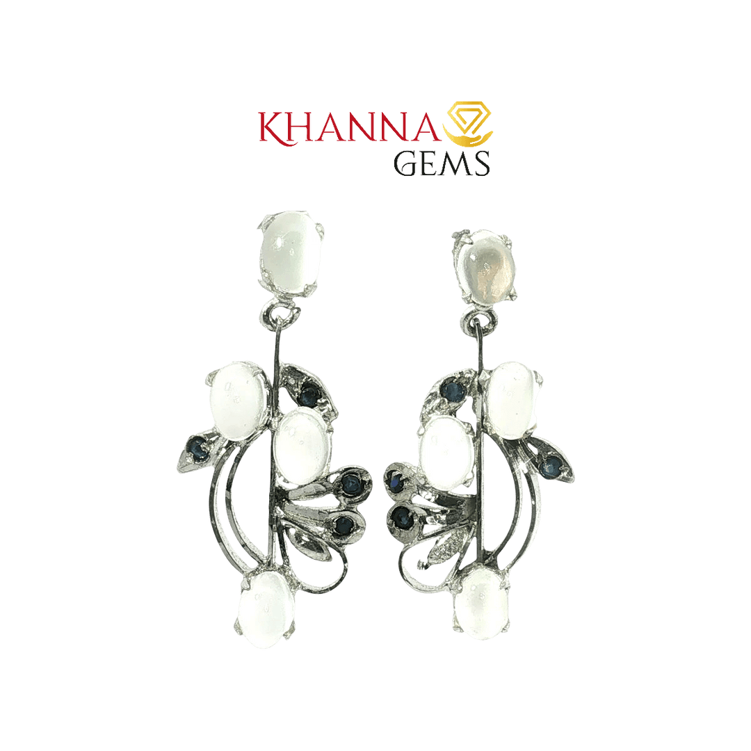 7.70/GM Royal Moon Stone Earrings - G0054