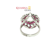 Load image into Gallery viewer, 5.25/GM  MOON STONE RUBY RING Earrings - G0575