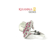 5.21/GM  MOON STONE RUBY RING Earrings - G0576