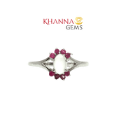 2.00/GM  MOON STONE RUBY RING Earrings - G0577