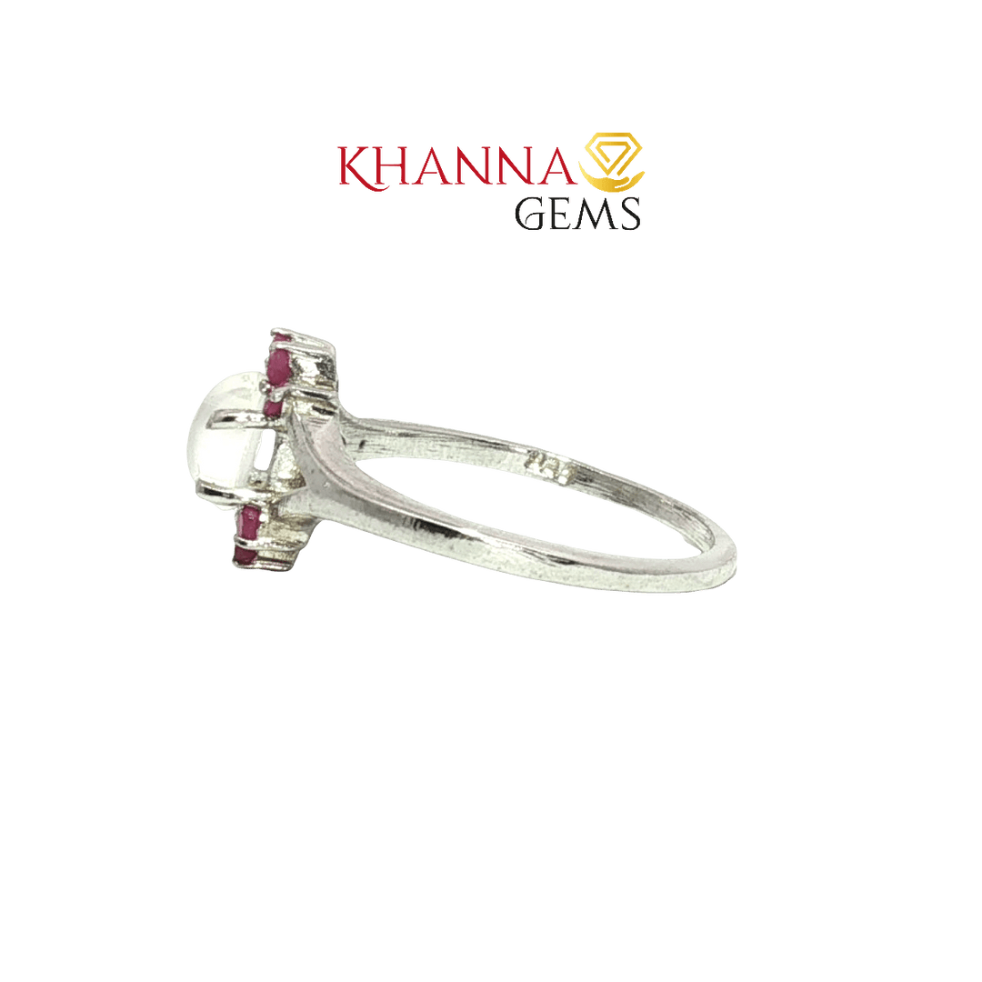 2.00/GM  MOON STONE RUBY RING Earrings - G0577