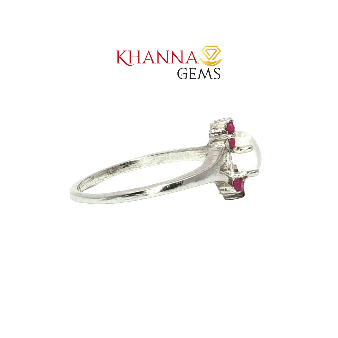 2.00/GM  MOON STONE RUBY RING Earrings - G0577