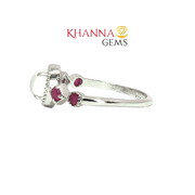 1.88/GM  MOON STONE RUBY RING Earrings - G0579
