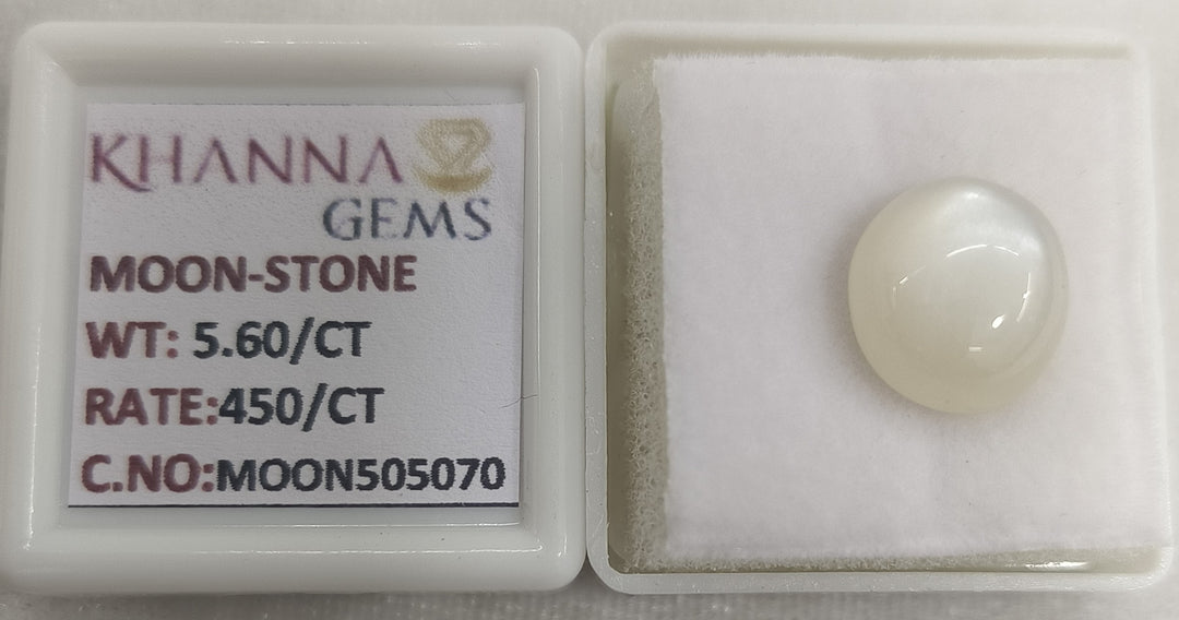 5.60/CT Moon Stone with Govt. Lab Certificate-505070