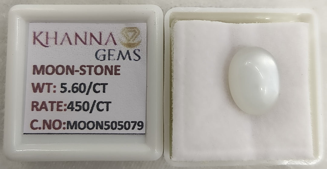 5.60/CT Moon Stone with Govt. Lab Certificate-505079