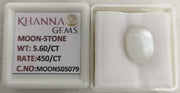 5.60/CT Moon Stone with Govt. Lab Certificate-505079