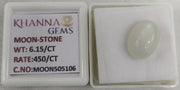 6.15/CT Moon Stone with Govt. Lab Certificate (450)