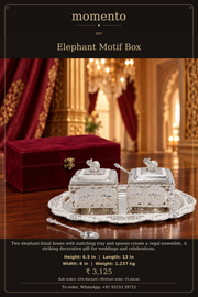 Elephant Motif Box