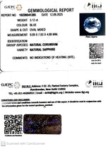 Load image into Gallery viewer, 3.12/CT Natural Blue Sapphire with Govt Lab Certificate (23310)
