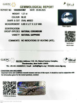 Load image into Gallery viewer, 1.27/CT Natural Blue Sapphire with Govt Lab Certificate (23310)
