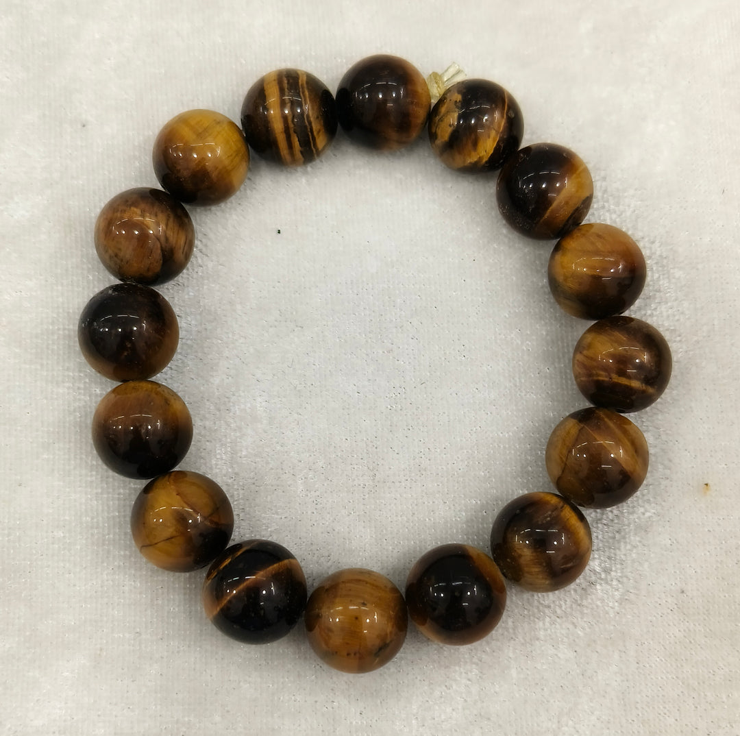 ROUND TIGER EYE BRACELET