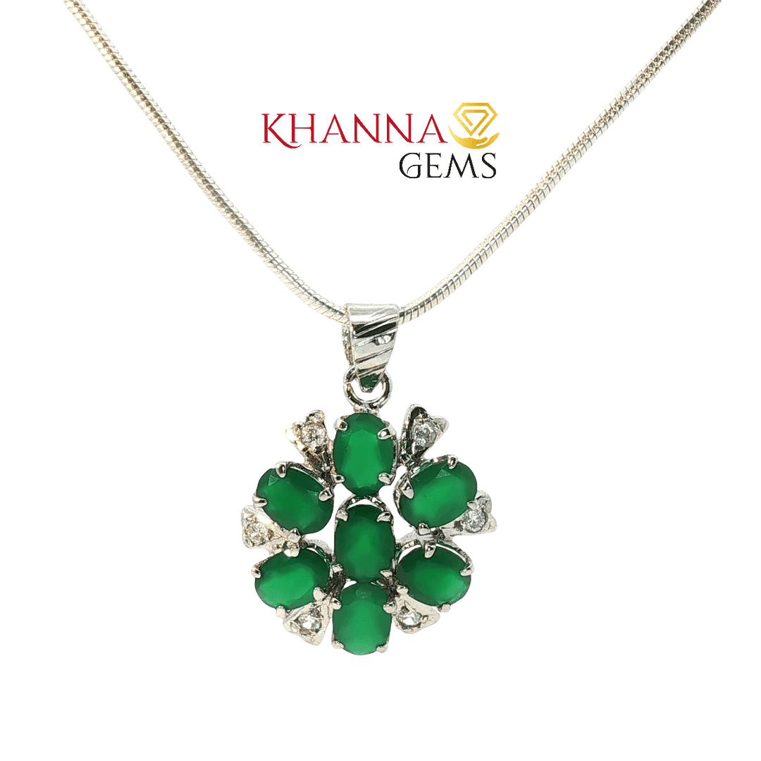 4.80/GM Onyx Zircon Pendent - N0065