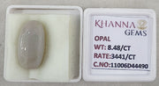 8.48/CT Natural Opal with Govt. Lab Certificate-11006D44490