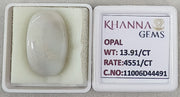 13.91/CT Natural Opal with Govt. Lab Certificate-11006D44491