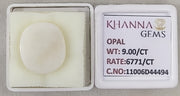 9/CT Natural Opal with Govt. Lab Certificate-11006D44494