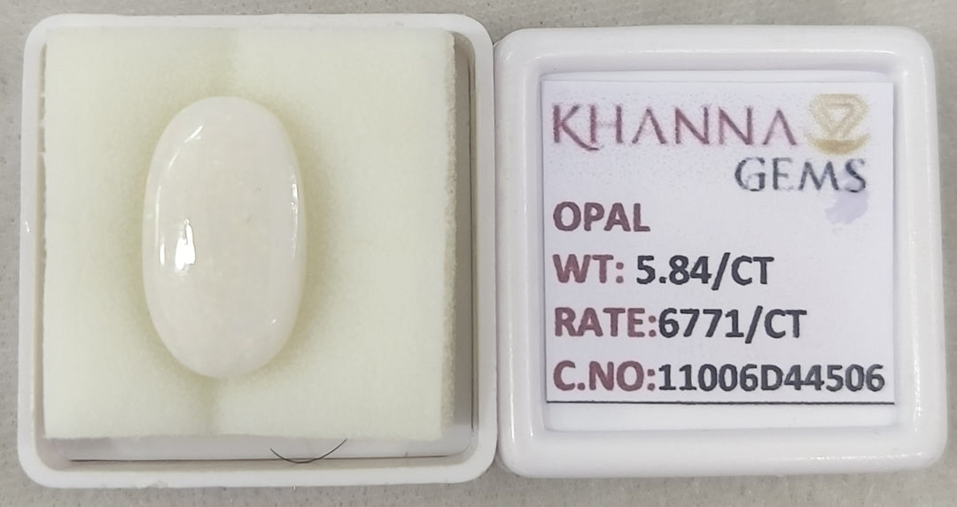 5.84/CT Natural Opal with Govt. Lab Certificate-11006D44506