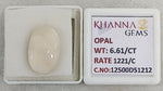 Load image into Gallery viewer, 6.61/CT Natural FIRE OPAL with Govt. Lab Certificate-12500D51212