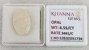 6.55/CT Natural FIRE OPAL with Govt. Lab Certificate-12632D51734