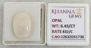 6.43/CT Natural FIRE OPAL with Govt. Lab Certificate-12632D51736