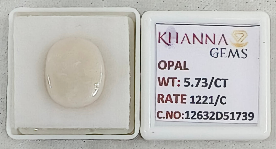 5.73/CT Natural FIRE OPAL with Govt. Lab Certificate-12632D51739