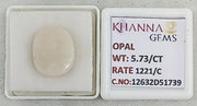 5.73/CT Natural FIRE OPAL with Govt. Lab Certificate-12632D51739