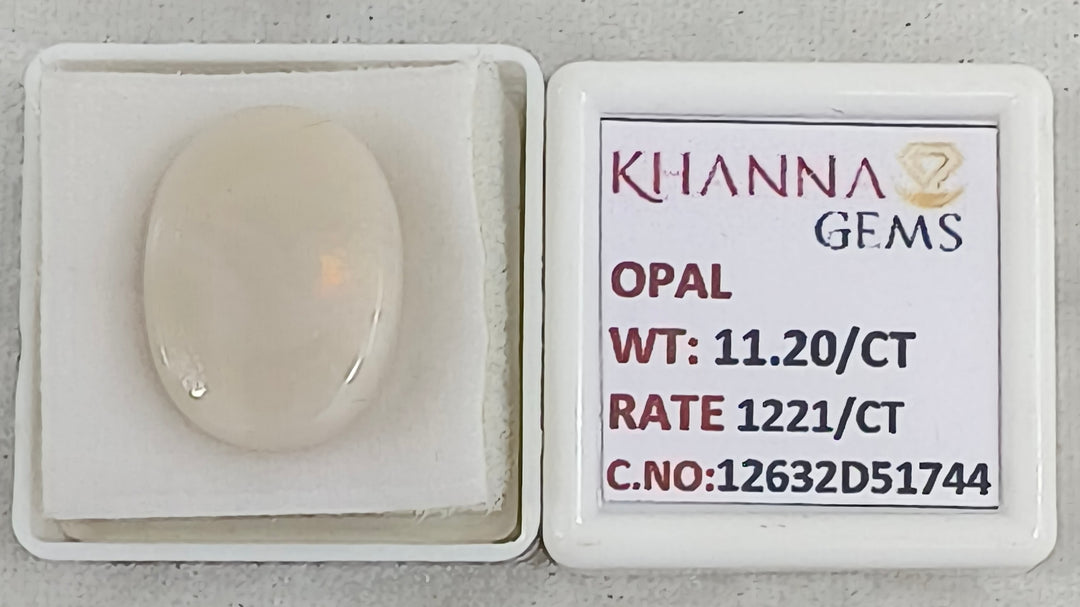 11.2/CT Natural FIRE OPAL with Govt. Lab Certificate-12632D51744