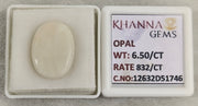 6.5/CT Natural FIRE OPAL with Govt. Lab Certificate-12632D51746
