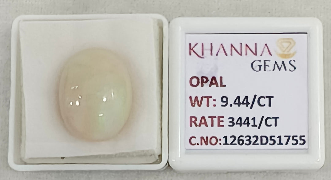 9.44/CT Natural FIRE OPAL with Govt. Lab Certificate-12632D51755