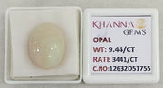 9.44/CT Natural FIRE OPAL with Govt. Lab Certificate-12632D51755
