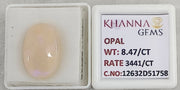 8.47/CT Natural FIRE OPAL with Govt. Lab Certificate-12632D51758