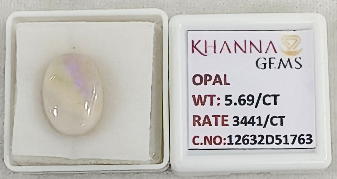 5.69/CT Natural FIRE OPAL with Govt. Lab Certificate-12632D51763