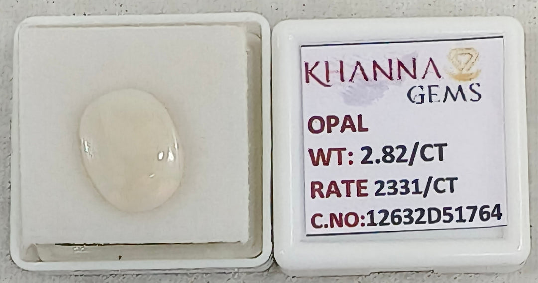 2.82/CT Natural FIRE OPAL with Govt. Lab Certificate-12632D51764
