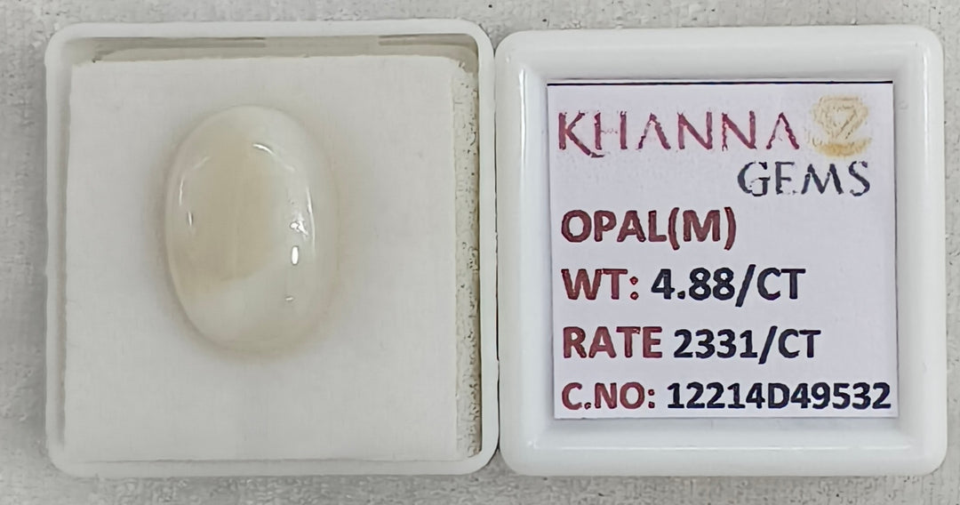 4.88/CT Natural Opal with Govt. Lab Certificate-12214D49532