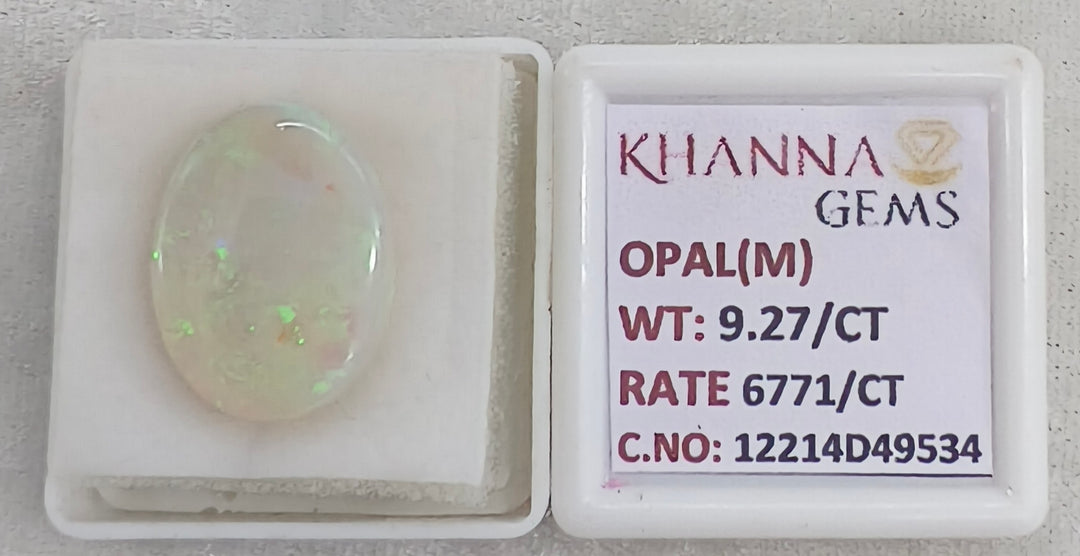 9.27/CT Natural Opal with Govt. Lab Certificate-12214D49534