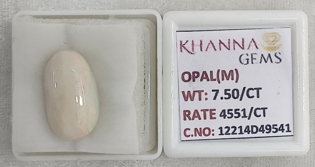 7.5/CT Natural Opal with Govt. Lab Certificate-12214D49541